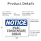 Signmission Hvac Condensate Drain, 10 in W x Rectangle, Plastic OS-2PACK-NS-P-710-L-13559 - alternate 4